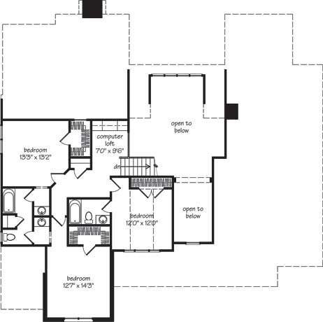 Action Builders Inc. - Southern Living Floorplan - McFarlin Park - Floor 2