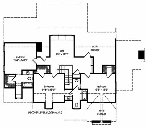 Action Builders Inc. - Southern Living Floorplan - Brittingham - Floor 2