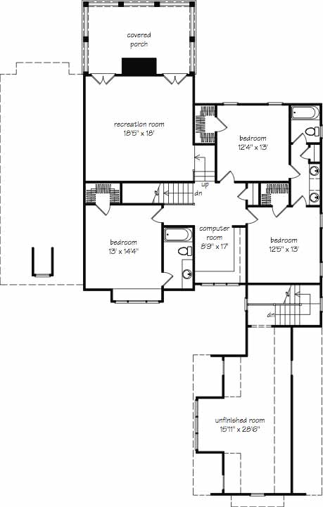 Action Builders Inc. - Southern Living Floorplan - Wellston Place - Floor 2