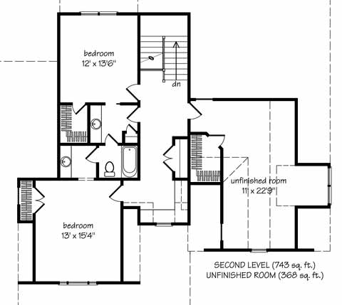 Action Builders Inc. - Southern Living Floorplan - Bucknell Place - Floor 2