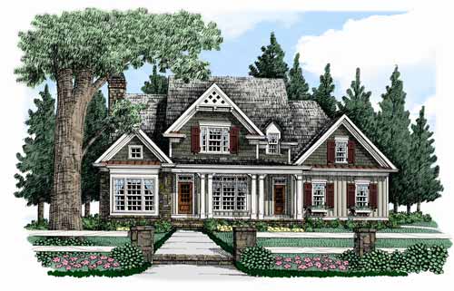 Action Builders Inc. - Southern Living Floor Plans Bucknell Place Elevation