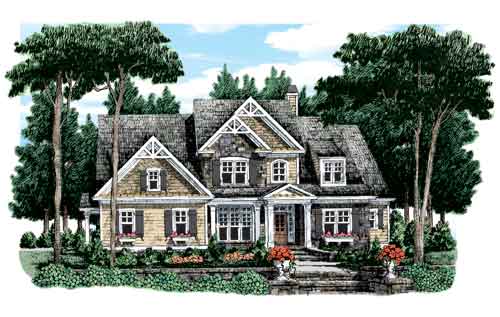 Action Builders Inc. - Southern Living Floor Plans Graves Springs Elevation