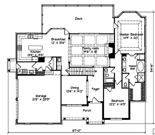 Action Builders Inc. - Southern Living Floorplan - Graves Springs - Floor 1