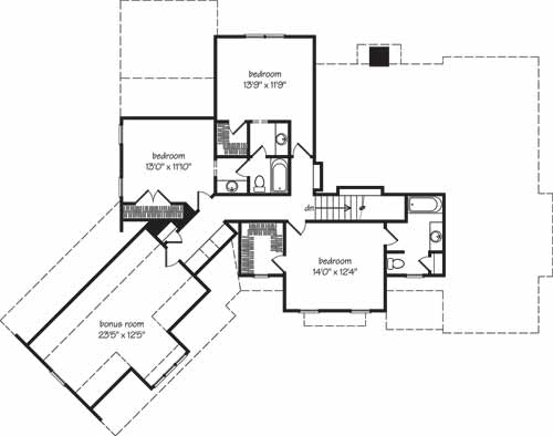 Action Builders Inc. - Southern Living Floorplan - River Forest - Floor 2