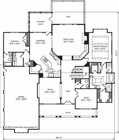 Action Builders Inc. - Southern Living Floorplan - McPherson Place - Floor 1