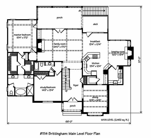 Action Builders Inc. - Southern Living Floorplan - Brittingham - Floor 1